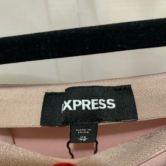 Express Blush Pink Satin Slip Skirt - Picture 5 of 8